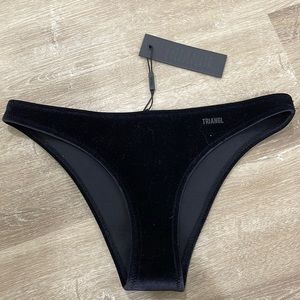 Triangl Black Velvet Bikini Bottoms
